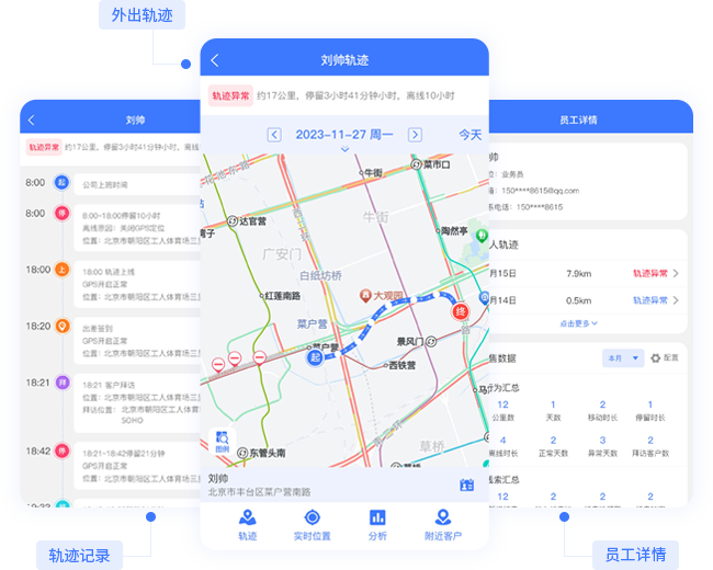 外出轨迹